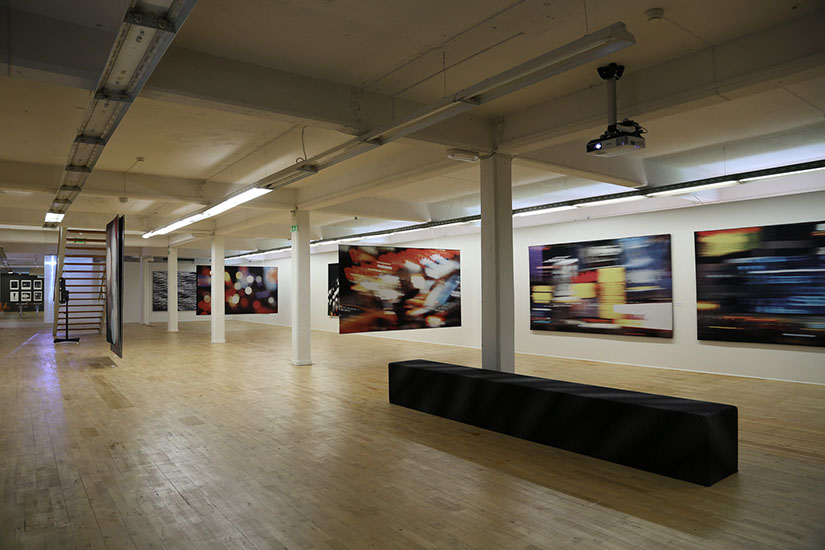 'Out of pixels' Nordic Textile Award 2017 exhibition view from Abecita artmuseum in Boraas Sweden