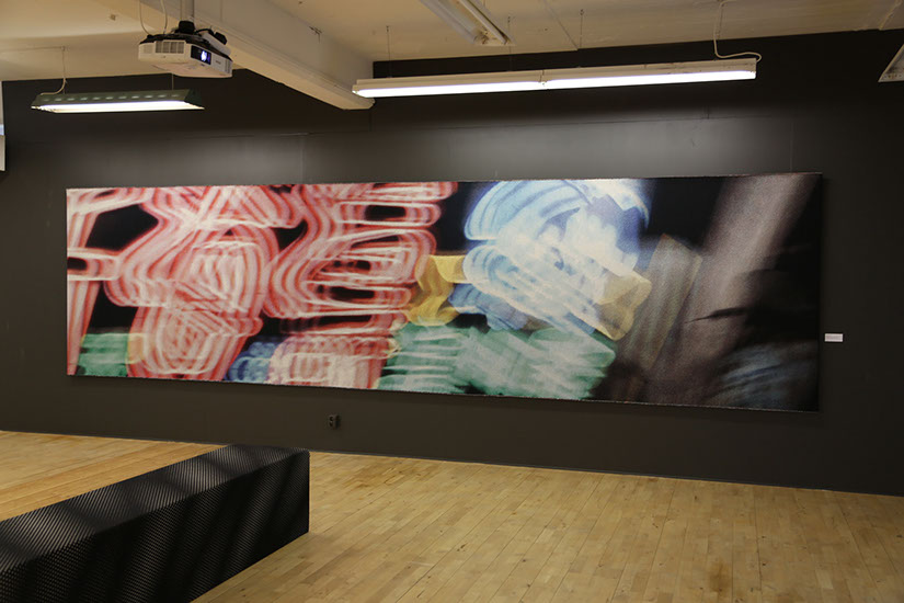 'Out of pixels' Nordic Textile Award 2017 exhibition view from Abecita artmuseum in Boraas Sweden
