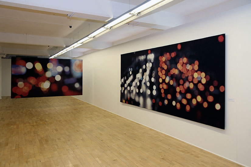 'Out of pixels' Nordic Textile Award 2017 exhibition view from Abecita artmuseum in Boraas Sweden