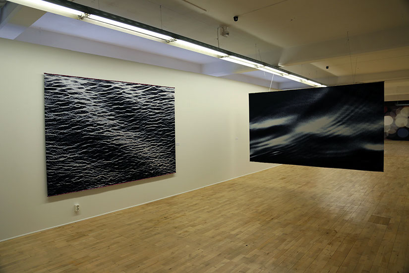 'Out of pixels' Nordic Textile Award 2017 exhibition view from Abecita artmuseum in Boraas Sweden